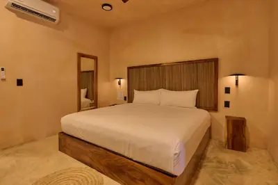 Cama o camas de una habitación en Pan Beach