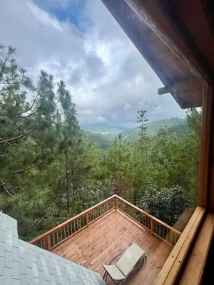 Paisaje cerca de este chalet de montaña