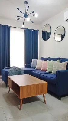 Zona de estar de Departamento con alberca en área exclusiva Acapulco