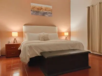Cama o camas de una habitación en Posada los Fuertes