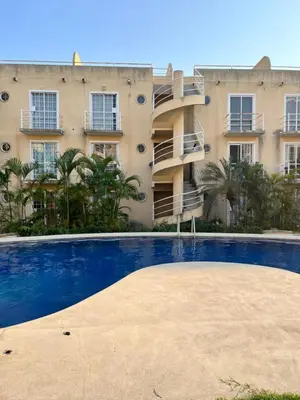Piscina en o cerca de Depto en Planta Baja con Alberca, WiFi Rápido y Smart TV