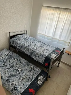 Cama o camas de una habitación en Depto en Planta Baja con Alberca, WiFi Rápido y Smart TV