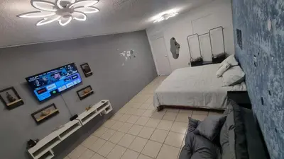Cama o camas de una habitación en Estudio privado en el Centro de Oaxaca