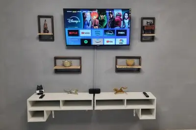 Una televisión o centro de entretenimiento en Estudio privado en el Centro de Oaxaca