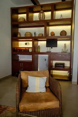 Una cocina o zona de cocina en Beachfront house Private beach Pool 6 people