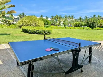 Instalaciones para jugar al ping pong en Apartment with an Incredible Terrace in Acapulco Diamante o alrededores
