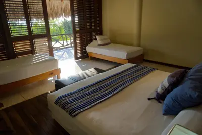 Cama o camas de una habitación en Casa Tornasol