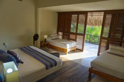 Cama o camas de una habitación en Casa Tornasol