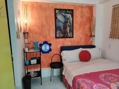 Cama o camas de una habitación en Ganesha HOSTAL