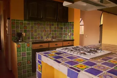 Una cocina o zona de cocina en La Cupula B&B Teotitlan