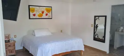 Cama o camas de una habitación en Hotel Espacio Mágico