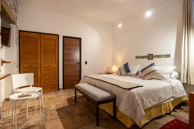 Cama o camas de una habitación en Solazul Experiencia & Estancia
