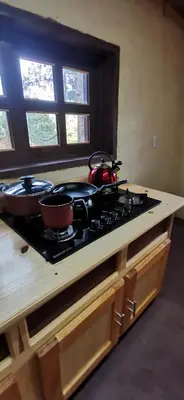 Una cocina o zona de cocina en Cabaña pinos mágicos