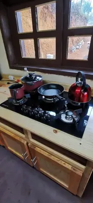 Una cocina o zona de cocina en Cabaña pinos mágicos