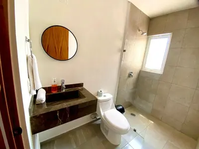 Un baño de Oceanfront &6pers &Pool &Gym &Golf Club