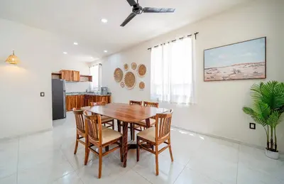 Una cocina o zona de cocina en Departamentos Ámbar