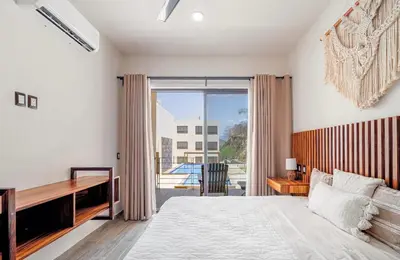 Cama o camas de una habitación en Departamentos Ámbar