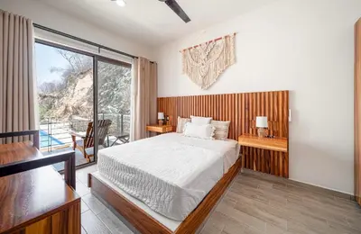 Cama o camas de una habitación en Departamentos Ámbar