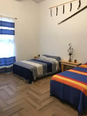 Cama o camas de una habitación en Casa-Recoveco