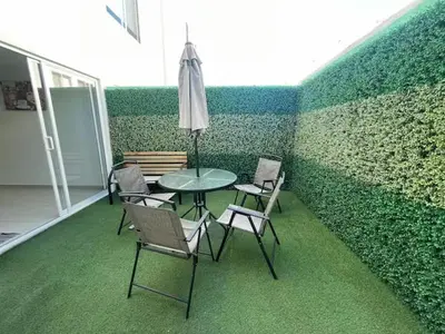Un patio o zona al aire libre en VALQUIRICO y VW A POCOS MINUTOS