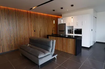 Una cocina o zona de cocina en Palmas luxury apartment 102