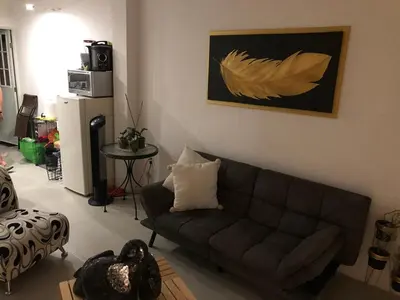 Zona de estar de Casa con jardín y piscina ideal para el fin de semana