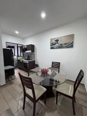 Una cocina o zona de cocina en Bonito Departamento cerca de Foro de GNP