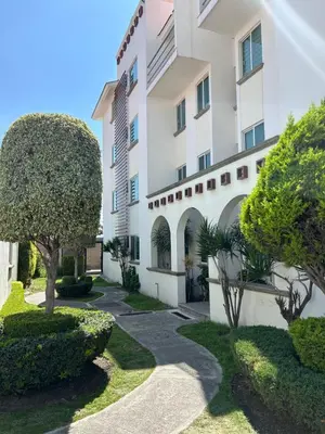 Jardín al aire libre en Cómodo Departamento en San Andrés Cholula
