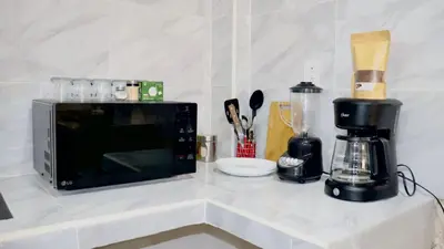 Una cocina o zona de cocina en Departamento céntrico Huatulco