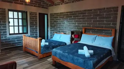 Zona de estar de Cabañas Ticomulco
