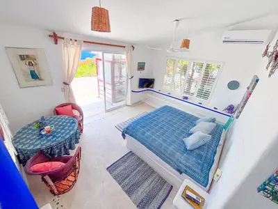 Cama o camas de una habitación en Villa Ballam 3, Balcones, bahías de Huatulco, Oax