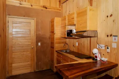 Una cocina o zona de cocina en Rocabosque oaxaca
