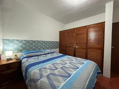 Cama o camas de una habitación en Departamento en el centro de Oaxaca