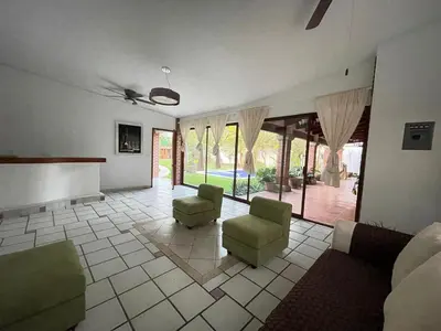 Zona de estar de Casa Colibri, residencia de descanso