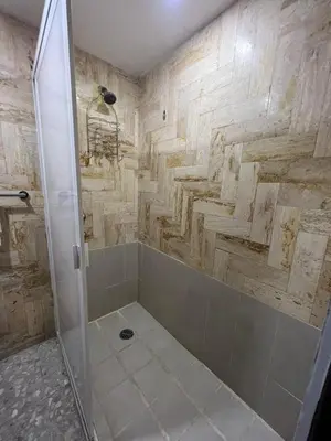 Un baño de Suite con acceso a playa y vista espectacular