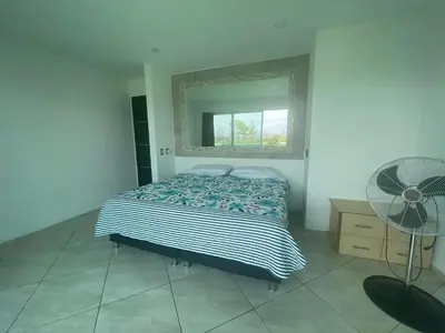 Cama o camas de una habitación en Hotel Mi Bendición