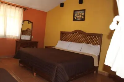 Cama o camas de una habitación en Casa Los Perales