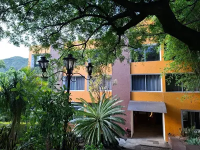 Jardín al aire libre en Hotel Tepoztlán