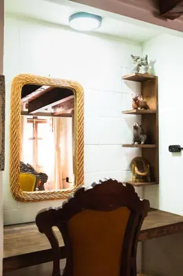 Zona de estar de Casa Xolotl, un lugar ancestral