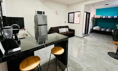 Una cocina o zona de cocina en A1 En el centro de Veracruz