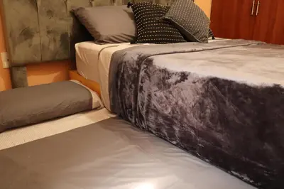 Cama o camas de una habitación en Casa amplia cerca del centro