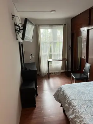 Cama o camas de una habitación en Pequeña París Coyoacán, Habitación Privada WiFi