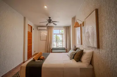 Cama o camas de una habitación en Pacífico Surf