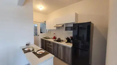 Una cocina o zona de cocina en Paktinemi Diamante Fantastic View Beach Club