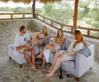 Clientes alojados en Casa del Mar AC Rustic design Pool Paceful