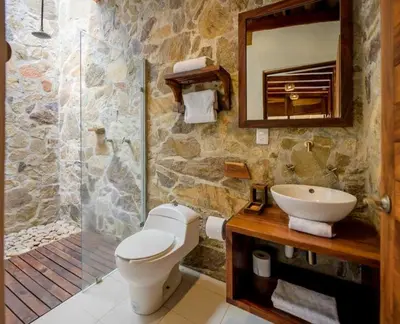 Un baño de Casa del Mar AC Rustic design Pool Paceful