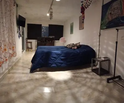 Cama o camas de una habitación en Depto CENTRO Parque Juarez