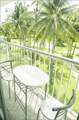Un balcón o terraza de Departamento Mayan Lakes T6 - Albercas, club de playa, tenis, pádel y más