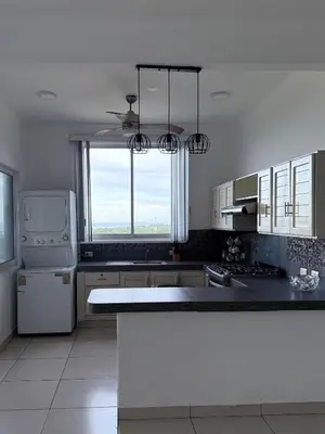 Una cocina o zona de cocina en Departamento Tortugas