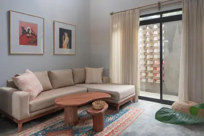 Zona de estar de Casa Chandra